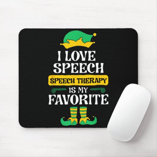I Love Speech Speech Therapy Is My Favorite マウスパッド (マウス)