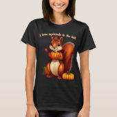 I Love Squirrels In The Fall T-Shirt Tシャツ (正面)