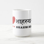 I Love SRK - I Love Shahrukh Khan コーヒーマグカップ (中央)