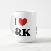 I love SRK - I Love Shahrukh Khan コーヒーマグカップ (正面左)