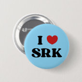 I Love SRK - I Love Shahrukh Khan 缶バッジ (正面&裏面)