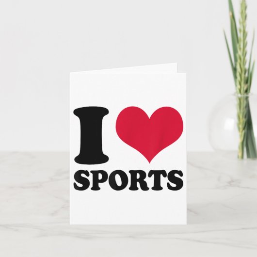 I Love Srts Fitness Motivation  カード (正面)