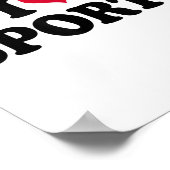 I Love Srts Fitness Motivation  ポスター (角)