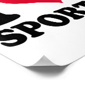 I Love Srts Fitness Motivation  ポスター (角)