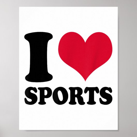 I Love Srts Fitness Motivation  ポスター (正面)