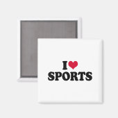 I Love Srts Fitness Motivation  マグネット (正面/裏面)