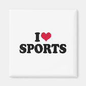 I Love Srts Fitness Motivation  マグネット (正面)