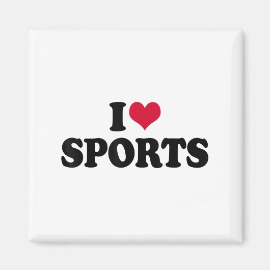 I Love Srts Fitness Motivation  マグネット (正面)