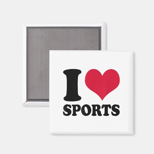 I Love Srts Fitness Motivation  マグネット (正面/裏面)