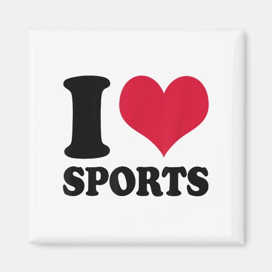 I Love Srts Fitness Motivation  マグネット (正面)