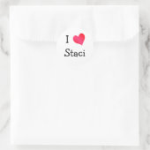 I Love Staci ラウンドシール (バッグ)