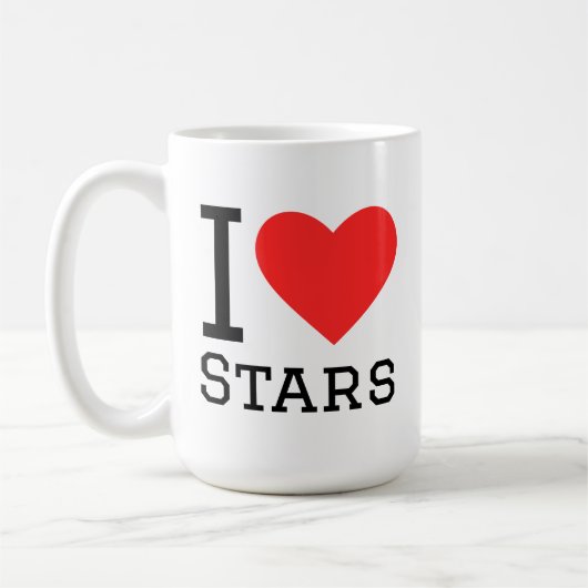 I love stars コーヒーマグカップ (左)