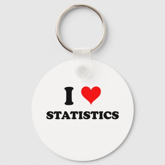 I Love Statistics キーホルダー (正面)