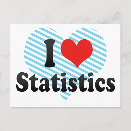 I Love Statistics ポストカード (正面)