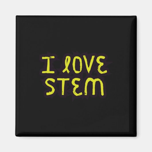 I Love Stem – 科学 マグネット (正面)