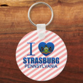 I Love Strasburg, PA キーホルダー (正面)