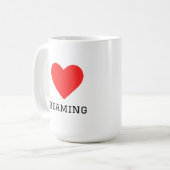 I love streaming コーヒーマグカップ (正面左)