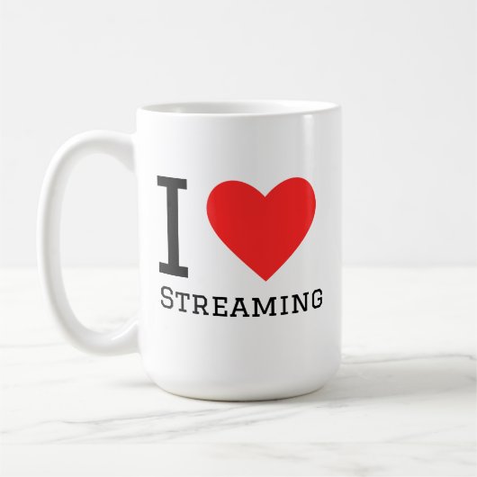 I love streaming コーヒーマグカップ (左)