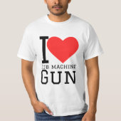 I love sub machine gun tシャツ (正面)