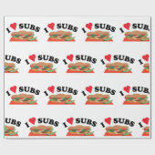 I Love Subs ラッピングペーパー (フラット)