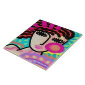 I Love Summer抽象芸術デジタ絵画ル タイル (側面)