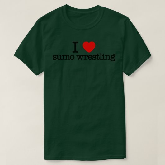 I Love Sumoレスリング Tシャツ (デザイン正面)