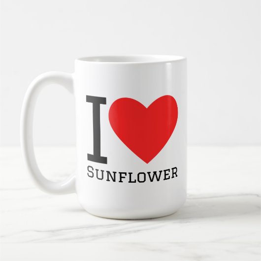 I love sunflower コーヒーマグカップ (左)