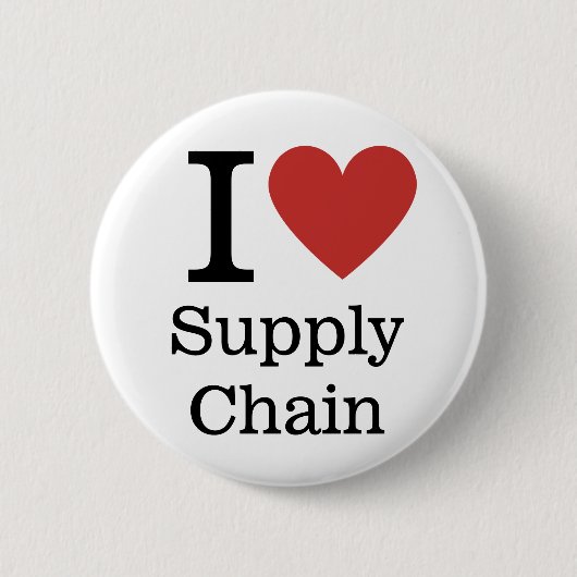I Love ❤️ Supply Chain - SC Dept. – ピンボタン 缶バッジ (正面)
