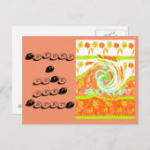 I Love surf Hakuna Matataサーフガーリーハガキ ポストカード (正面/裏面)