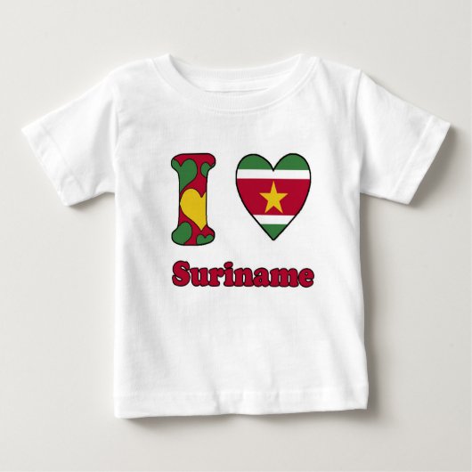 I love Suriname ベビーTシャツ (正面)