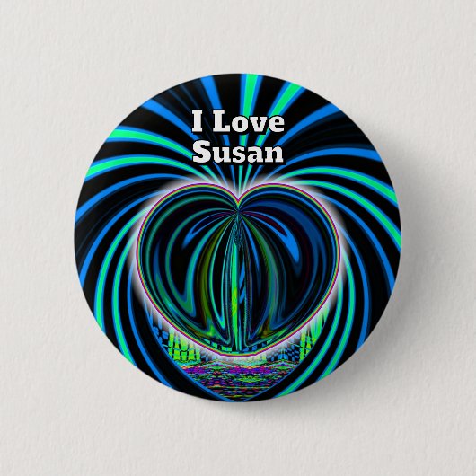 I Love Susan (言葉を変えてもいい) 缶バッジ (正面)