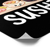I Love Sushi Japanかわいい ポスター (角)