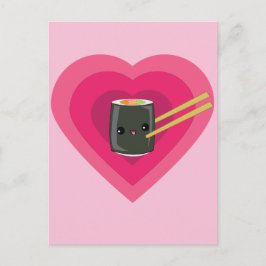 I Love Sushi Sushi 転が Sushi  ポストカード