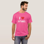 I Love Sutures – 医師ナース外科医の手術ER H Tシャツ (正面フル)