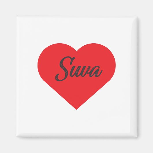 I Love Suva – フィジー マグネット (正面)