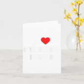 I Love Sweaty Hugs Marathon Watching Tee カード (黄色い花)