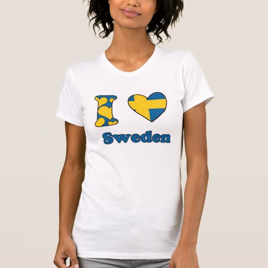 I love Sweden Tシャツ (正面)