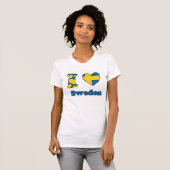 I love Sweden Tシャツ (正面フル)