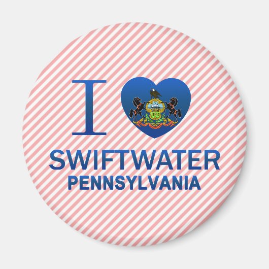 I Love Swiftwater, PA マグネット (正面)