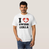 I love Swiss Girls Tシャツ (正面フル)
