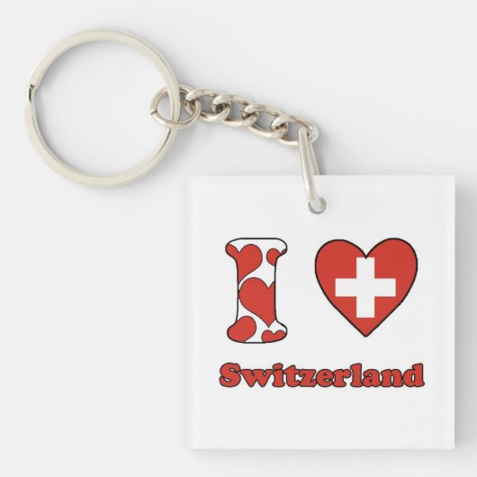 I love Switzerland キーホルダー (正面)