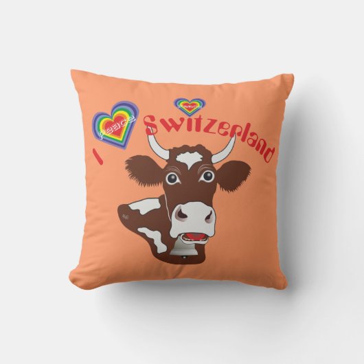 I love Switzerland Kissen クッション (正面)