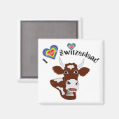 I love Switzerland Magnet マグネット (正面/裏面)