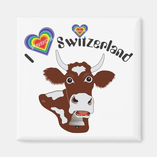 I love Switzerland Magnet マグネット (正面)