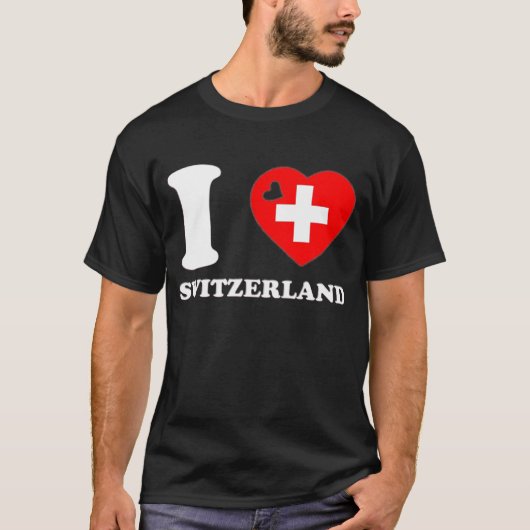 I LOVE SWITZERLAND Tシャツ (正面)