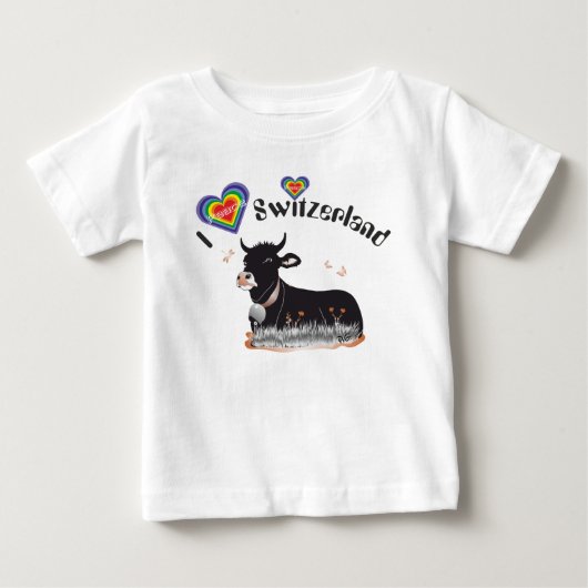 I love Switzerland T-Shirt ベビーTシャツ (正面)