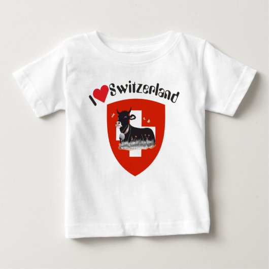 I love Switzerland T-Shirt ベビーTシャツ (正面)