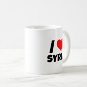 I Love Syria سوريا コーヒーマグカップ (正面右)
