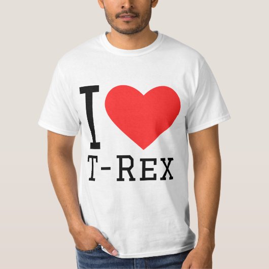 I love t rex  tシャツ (正面)