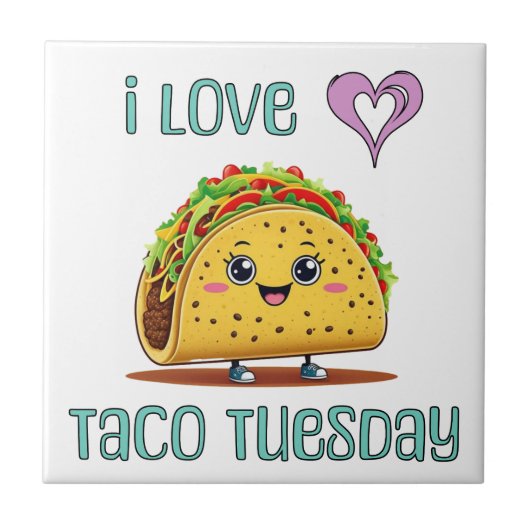 I Love Taco Tuesday タイル (正面)